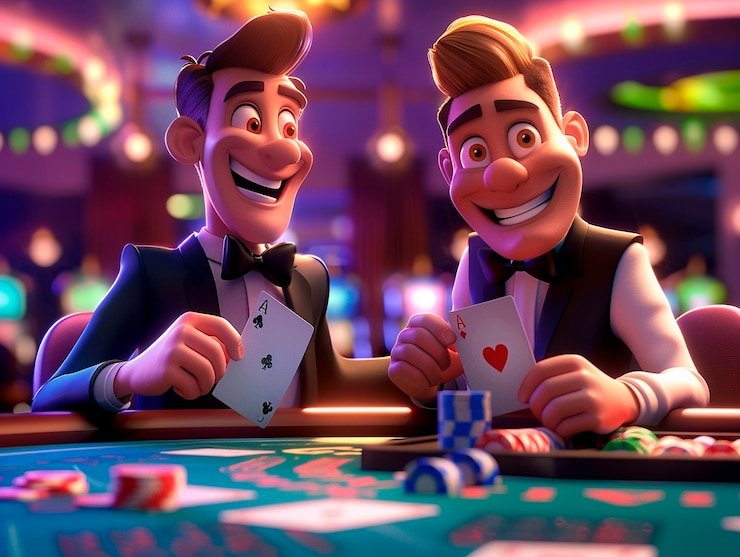 Mobile interface showing blackjack, roulette, and baccarat gameplay on smartphones
